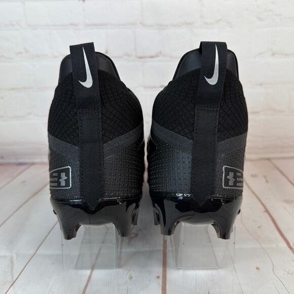 Nike Alpha Elite 4 Menace Black/Silver Football Cleats Mens Size 11 (FD7036-002) - Picture 8 of 10